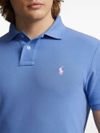 Polo in cotone con logo ricamato