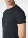 Cotton blend T-shirt with contrasting cuffs