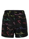 Swim shorts with logo print