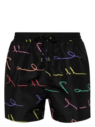 Swim shorts with logo print