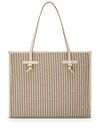 Marcella Striped Cotton Shopping Bag