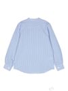 Cotton shirt with striped pattern