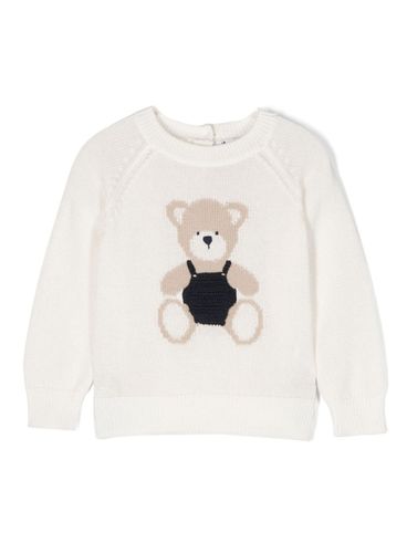 Cotton sweater with bear