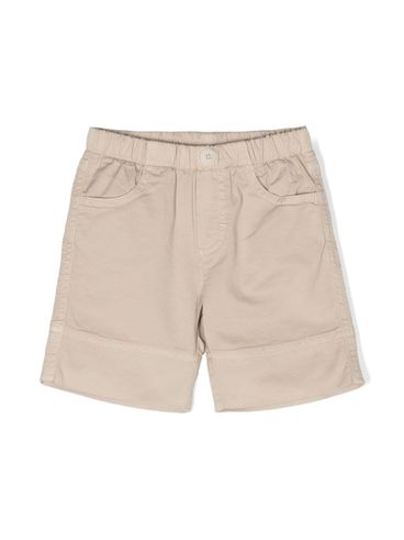 Shorts in cotone stretch con elastico in vita
