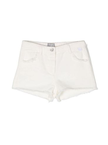 Frayed Cotton Shorts