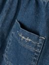 Jeans corti in cotone stretch con tasche applicate