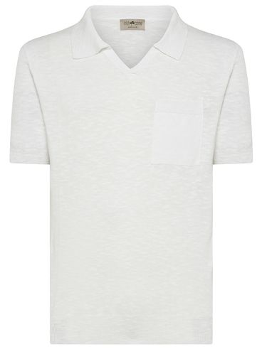 V-neck Cotton Polo