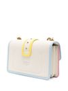 pinko - Borsa mini a tracolla 'Love One' in pelle a pannelli - 1