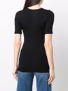 short sleeve round neck viscose T-shirt