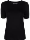 short sleeve round neck viscose T-shirt