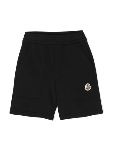 Cotton shorts in tracksuit with logo