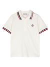 Cotton polo with contrasting finishes