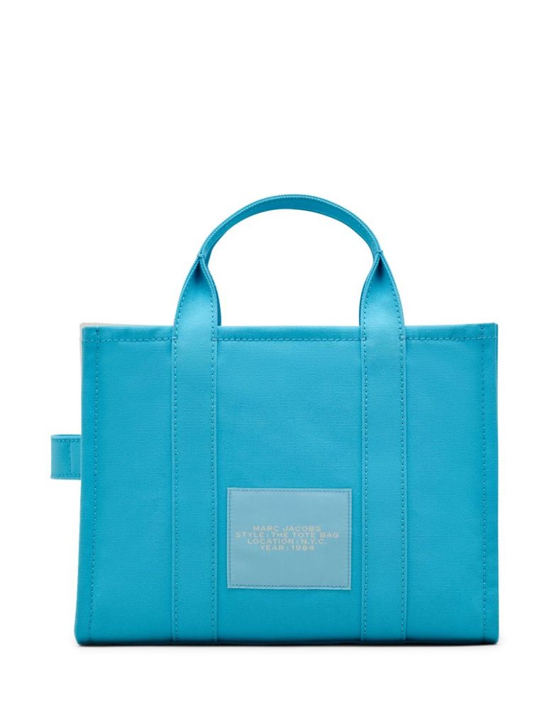 トートバッグ Marc Jacobs The Medium Tote Bag Blue In Cotton Marc Jacobs The Medium Cotton Canvas Tote Bag, Spring Blue