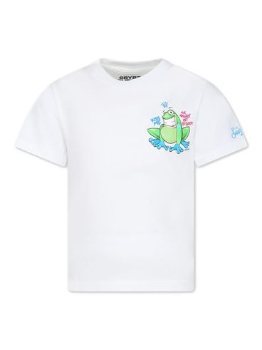 Cotton T-shirt with frog print