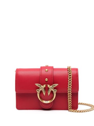 Micro 'Love one' leather bag with buckle