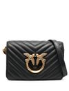 Quilted leather mini 'love click' bag