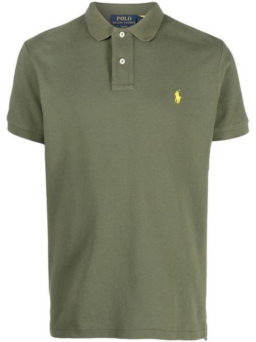 Cotton Polo Shirt with Embroidered Logo