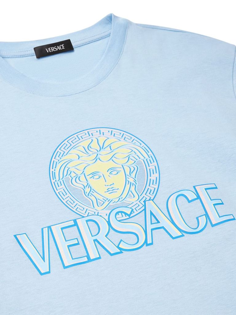 ■Versace■ヴェルサーチェ / Medusa Cotone T-Shirt ＝3色＝ ヴェルサーチェはメドゥーサを軸に優雅でパワフル！──2025年夏