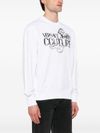 Crewneck cotton sweatshirt with print