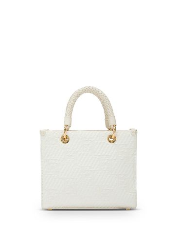 Cotton Blend Jacquard Logo Tote Bag