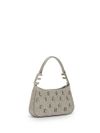 Tweed Lamé Shoulder Bag with Lurex Detail