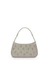 Tweed Lamé Shoulder Bag with Lurex Detail