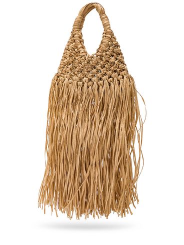 Vannifique raffia handbag with fringes