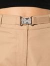 Straight Cotton Pants with Belt