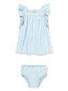 Denim dress with matching diaper cover