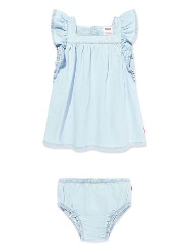 Denim dress with matching diaper cover