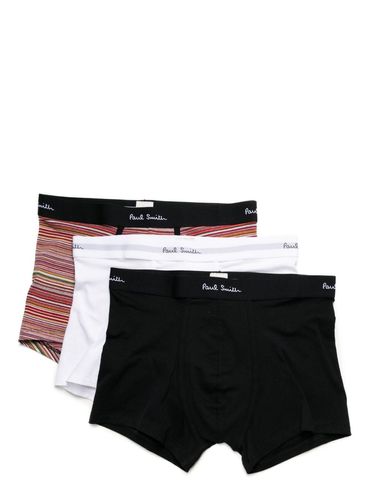Pack of 3 Stretch Cotton Boxer Briefs with Logo