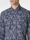 Cotton shirt with paisley print