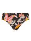 Swim briefs with flower and butterfly print