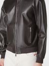 Derek Seamless leather jacket with zip pockets