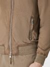 Suede jacket with zip closure
