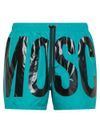 moschino swim - Costume con logo stampato e vita elasticizzata