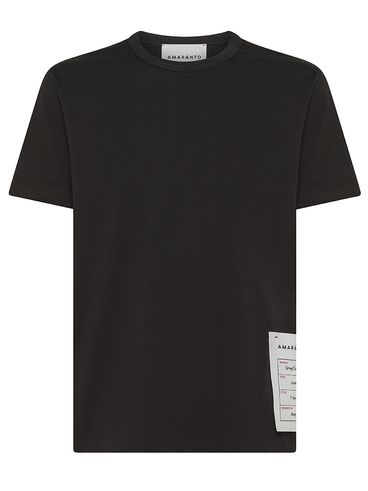 Cotton T-shirt with Logo Label
