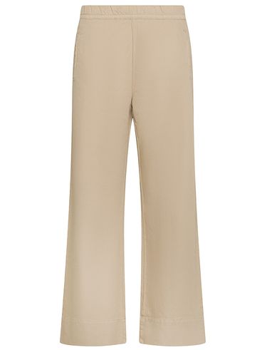 Relaxed Pajama Cotton Pants with Straight Leg