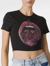 fiorucci - Cotton Stretch T-shirt with Mouth and Cherry Print - 3