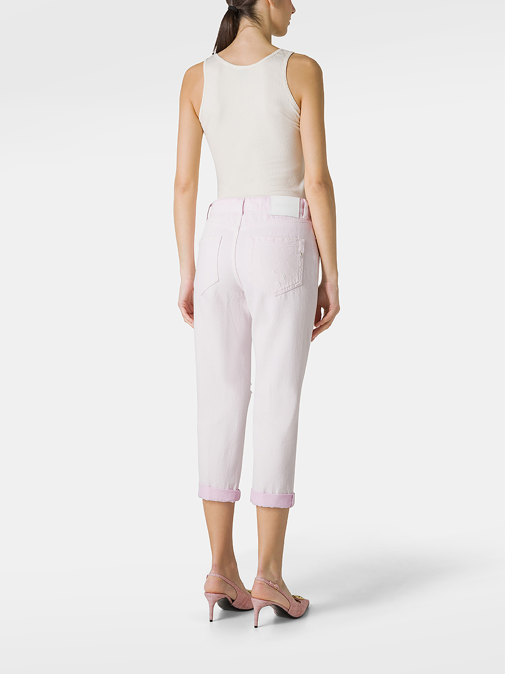 Koons Cotton Jeans with Rips