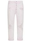 Koons Cotton Jeans with Rips