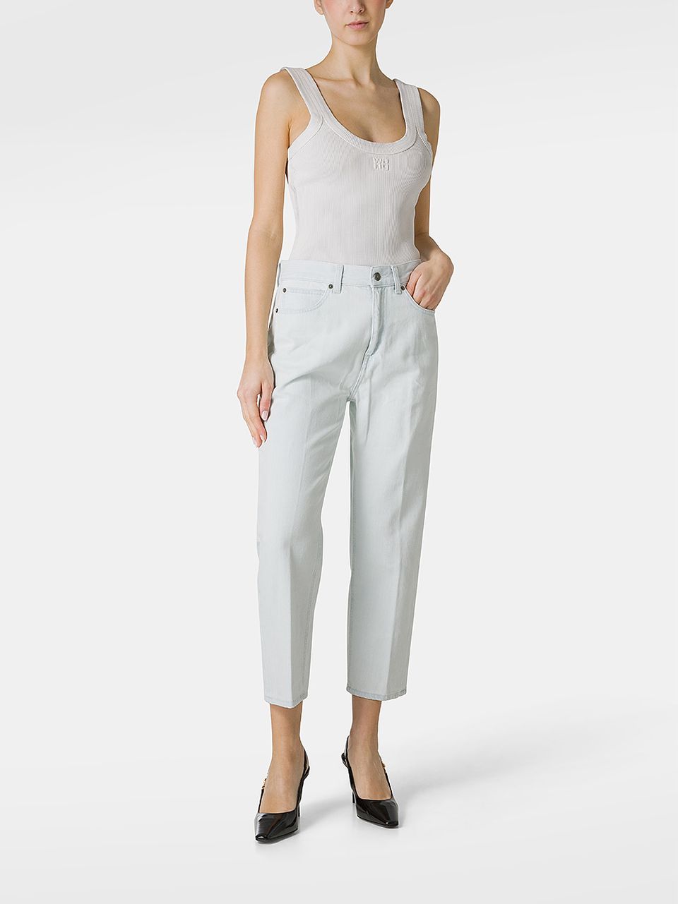 Carrie High-Waisted Cotton Jeans