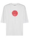 T-shirt in cotone con stampa lollipop