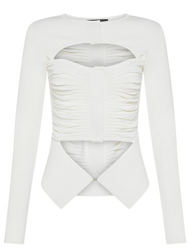 Cardigan X Ray in viscosa stretch con cut out