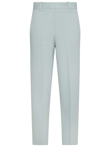 Straight-leg stretch cotton trousers