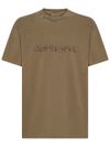 Cotton T-shirt with embroidered front logo