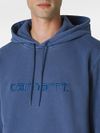 Cotton hoodie with embroidered front logo