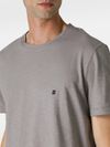 Cotton T-shirt with embroidered front logo