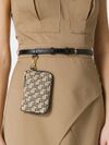 Cotton wrap mini dress with wallet detail