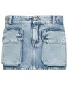 icon denim los angeles - Minigonna Gio in denim con tasche frontali